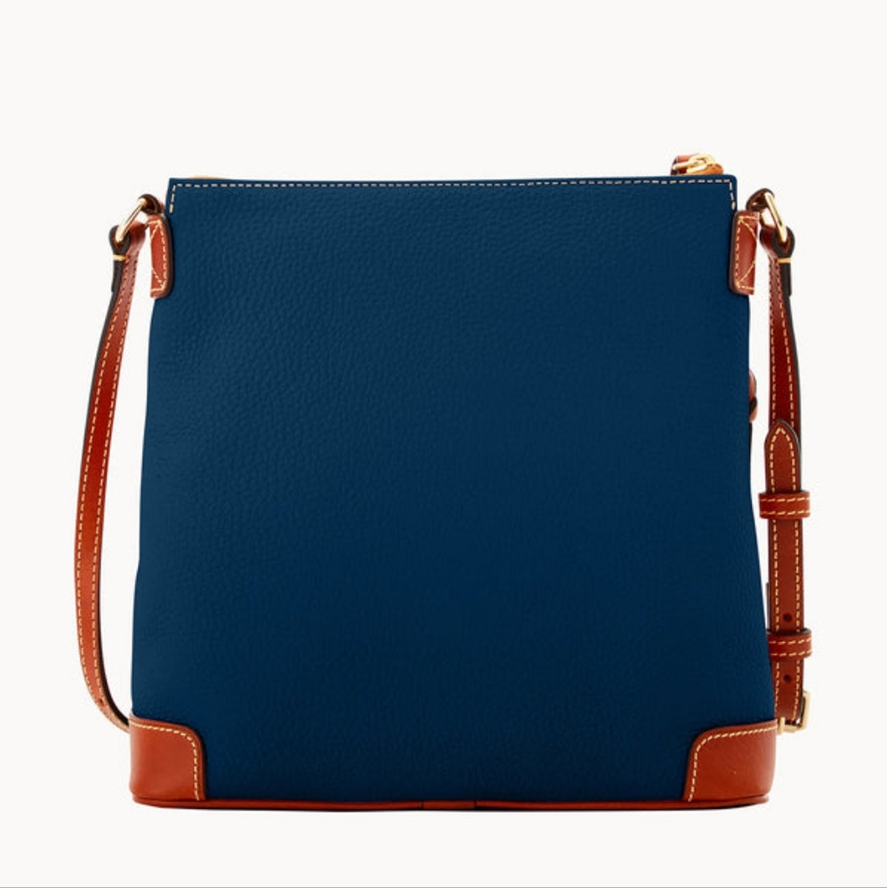 Dooney & Bourke Navy Pebble Leather Crossbody Bag - Picture 2 of 15